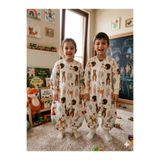 Wenaris Kollu Elyaflı 2.5 TOG Uyku Tulumu, %100 Doğal Pamuk, Çift Kat Pazen, Unisex, 7-8 Yaş, Çok Renkli