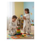 Wenaris Kolsuz Uyku Tulumu, %100 Doğal Pamuk, Çift Kat Pazen, Unisex, 1.0 Tog, 20-24°C, Ekru, 5-6 Yaş