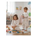 Wenaris Kolsuz Uyku Tulumu, %100 Doğal Pamuk, Çift Kat Pazen, Unisex, 1.0 Tog, 6-12 Ay, Bej