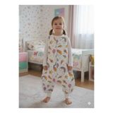 Wenaris Kolsuz Uyku Tulumu, %100 Doğal Pamuk, Çift Kat Pazen, Unisex, 1.0 Tog, 6-12 Ay, Mor