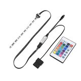 Wendry 17 cm Su Soğutma LED Işık Silindirik Su Soğutma Tankı Işığı Uzaktan Kumandalı Bilgisayar Rezervuarı LED Lamba