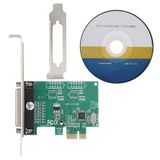 Wendry LPT Yazıcı PCI-E Paralel Yazıcı Kartı, Paralel Port DB25 Express Kart Dönüştürücü Adaptörü, Pci-express'in 25/s Tam Dubleks Kanalı, 1.5 Mbyte/S, Win98SE/ME/2000/XP/Vista/Win7/Win8/Win10 için