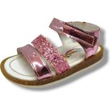 Wendy Bebek 3010-20 Rugan Deri Simli Şerit Kız Çocuk Sandalet - Pembe