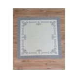 WENESSİ Lale Desenli Baskılı Polyester Kumaş Fiskos Örtüsü (95×95cm)