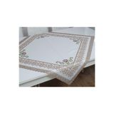 WENESSİ Lale Kanaviçe Desenli Baskılı Polyester Kumaş Fiskos Örtüsü(95×95cm)
