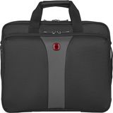 WENGER Legacy dizüstü bilgisayar çantası, asmak için, evrak çantası, düzenleyici, kadın, erkek, ofis, iş, seyahat, üniversite, Siyah/Gri, Legacy 16" - Doppeltasche, Legacy Double Laptop Case