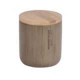 WENKO 22035100 evrensel kutu Palo Taupe - kozmetik kutusu, poliresin, 9,8 x 11 x 9,8 cm, boz kahverengi