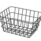 WENKO Banyo sepeti "Viana" mat siyah, mat yüzeyli saklama sepeti, açık telli tasarım, kozmetik vb. eşyalarınızı tutar. ulaşılabilir, metalden yapılmış, 18x25x12 cm