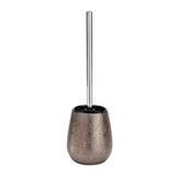 Wenko Marrakesh klozet takımı, tuvalet fırçası tutucu, seramik, Ø 12,5 x 41 cm, kahverengi