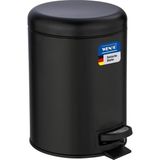 Wenko Pedallı Çöp Kovası Paslanmaz Çelik 5 L. Alassio, Parlak, Parlak Gümüş, 5 Litre, 21 x 2 - Çok Renkli - Siyah - Plastik