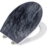 Wenko Slate Rock Klozet Kapağı - Gri
