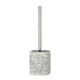 WENKO WC garnitürü Mod. Terrazzo şık fırça tutucu yüksek kaliteli poliresinden pratik tuvalet fırçası ile ölçüler 10 x 37 x 10 cm çok renkli tasarlanmıştır