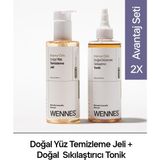 Wennes | Doğal Yüz Temizleme Jeli | Doğal Tonik Avantajlı Set + Çay Ağacı, Ihlamur Özü