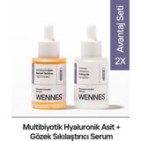 Wennes | Prebiyotik Serum + Multibiyotik Derin Bariyer Yenileme Hyaluronik Asit Serum Avantajlı Set | Ozon,çinko Pca ve Çörek Otu Özü