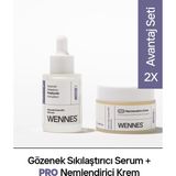 Wennes | Prebiyotik Serum | Pro Nemlendirici Krem Avantajlı Set + Niasinamid, Çinko Pca, Çörek Otu Özü