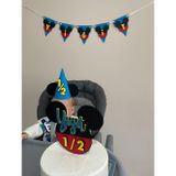 Wenuca Party Shop Mickey Mouse Konsept Kişiye Özel Doğum Günü Seti, Yarım Yaş 3 Parça Parti Seti