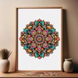 WePuzzleUp Ahşap Puzzle – Mandala Sanatı, 250 Parça, 29x29 cm – Benzersiz Şekilli ve Özel Figürlü, Yapıştırıcı Folyo Dahil, Dekoratif Yetişkin Yapboz - |WZ-05| - 29 cm x 29 cm