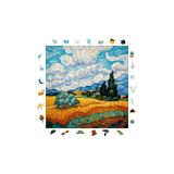 WePuzzleUp Ahşap Puzzle - Van Gogh Selvili Buğday Tarlası Reprodüksiyon - 353 Parça, 29x29 cm