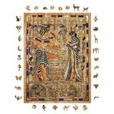WePuzzleUp Ahşap Puzzle Yetişkin - Antik Mısır - 450 Parça, 29 x 39 cm - Yapıştırıcı Folyo Dahil - Benzersiz Şekilli Parçalar & Özel Figürler - R1-19
