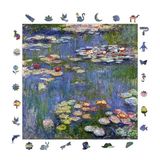 WePuzzleUp Ahşap Puzzle Yetişkin - Claude Monet Nilüferler - 353 Parça, 29 x 29 cm - Yapıştırıcı Folyo Dahil - Benzersiz Şekilli Parçalar & Özel Figürler - S1-28