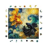 WePuzzleUp Ahşap Puzzle Yetişkin - Dalgaların Ruhu - 353 Parça, 29 x 29 cm - Yapıştırıcı Folyo Dahil - Benzersiz Şekilli Parçalar & Özel Figürler - S1-43
