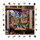 WePuzzleUp Ahşap Puzzle Yetişkin - Masal Kapısı - 353 Parça, 29 x 29 cm - Yapıştırıcı Folyo Dahil - Benzersiz Şekilli Parçalar & Özel Figürler - S1-48