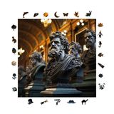 WePuzzleUp Ahşap Puzzle Yetişkin - Olymposlular - 353 Parça, 29 x 29 cm - Yapıştırıcı Folyo Dahil - Benzersiz Şekilli Parçalar & Özel Figürler - S1-03