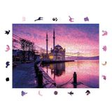 WePuzzleUp Ahşap Puzzle Yetişkin - Ortaköy'ün Işıkları - 450 Parça, 29 x 39 cm - Yapıştırıcı Folyo Dahil - Benzersiz Şekilli Parçalar & Özel Figürler - R1-24