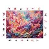 WePuzzleUp Ahşap Puzzle Yetişkin - Renk Fırtınası - 450 Parça, 29 x 39 cm - Yapıştırıcı Folyo Dahil - Benzersiz Şekilli Parçalar & Özel Figürler - R1-23
