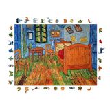 WePuzzleUp Ahşap Puzzle Yetişkin - Van Gogh Arles'teki Yatak Odası - 450 Parça, 29 x 39 cm - Yapıştırıcı Folyo Dahil - Benzersiz Şekilli Parçalar & Özel Figürler - R1-13