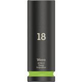 Wera 05004835001 8790 C Impaktor Deep Lokma Anahtar 1/2 inç Tahrikli, Parlak Yeşil, 18,0 x 83,0 mm
