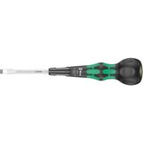 Wera 1834 Kraftform Ballgrip/yumru Saplı Düz Tornavida, 1 x 6 x 100 mm - Yeşil