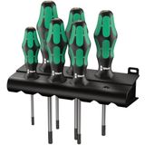 Wera 367/6 tornavida seti Kraftform Plus TORX® + raf, 6 parça, 05028062001