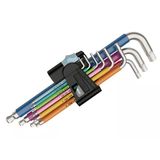 Wera 3950/9 Spkl Paslanmaz Top Başlı Uzun Alyan Anahtar Takımı (05022669001)