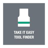 Wera 8100 Sa 11 Zyklop Metal Cırcır Anahtar Seti, Anahtar Kolu Ile, 1/4″ Tahrik, Inç Ölçü Birimi, 28 Parça 05004021001 - Gri - Siyah - Yeşil