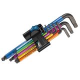 Wera 950/9 Spkl Renkli Gövde Uzun Top Başlı Alyan Anahtar Takımı (05073593001)