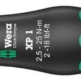 Wera Click-Torque XP 1 Değişken Geçmeli Uçlu Önayarlı Tork Anahtarı, 2,5-25 Nm, 2,5 Nm, 9x12 x 2.5 N