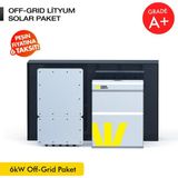 WERER ENERGY 6kW Off-Grid Solar Paket - LiFePO4 Batarya/Inverter/Solar Panel