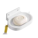 WERFOGH Uzay Alüminyum Sabunluk, Duvara Monte Banyo Duşu Sabunluk Sepeti Kancalı Alüminyum Raf Tepsisi Ağı Ev Banyo için (OneColor)