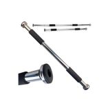 Werkon Krom Kapı Barı Koridor Barfiksi 60-100 cm Ayarlanabilir Çift Süngerli, 60100CMW