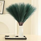 Wertuirk Yeşil Pampa Çim Dekoru - 30 adet 60 cm Yapay Pampa Çim Dekoru Uzun, Vazo Dolgusu için Sahte Pompa Çimi, Masa Orta Parçaları, Düğün, Parti ve Yeşil Ev Dekoru (Yeşil)