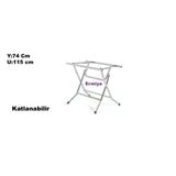 Werty Home Dikdörtgen Kare Yuvarlak Werzalit Ahşap Uygun Katlanabilir Masa Ayağı Metal Y-74-U-115