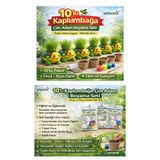 WeSank 10 paket kaplumbağa çim yetiştirme kiti (boya+fırça+toprak+tohum+kaplumbağa) etkinlik seti