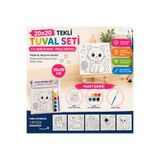 WeSank 20x20 Desenli Boyanabilir Tuval Seti – 6’lı Akrilik Boya ve Fırça Hediyeli