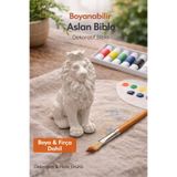 Wesank Boyanabilir Aslan Biblo – Boya ve F?rça Dahil – Dekoratif Hobi Objesi