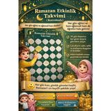 Wesank Ramazan Etkinlik Takvimi (Kaz?mal?) – Çocuklar ?çin 30 Günlük E?itici ve E?lenceli Ramazan Takvimi