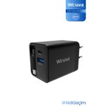 Wesdar AC289-1C1A Gan 45W Dahili Beyaz Hızlı Şarj Adaptörü