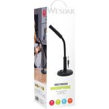 Wesdar K-1132Z Toplantı, Yayıncı ve Oyuncu Mikrofonu (360° Döndürülebilir) Siyah