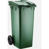Wespa Plastik Yeşil Çöp Konteyneri 120 Lt - Çok Renkli
