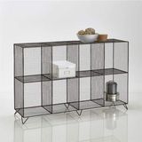 Wess Dizayn Metal Konsol Kitaplık 8 Gözlü Kafes Telli Ayaklı Raf WD-238